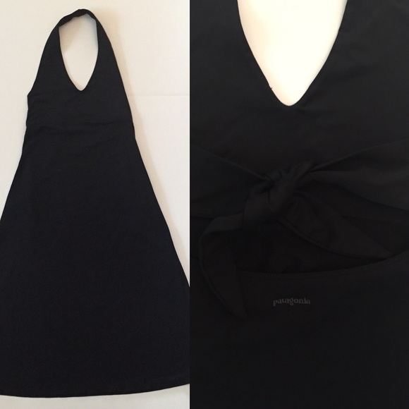 Patagonia Dresses & Skirts - Patagonia halter dress with tie back - black small
